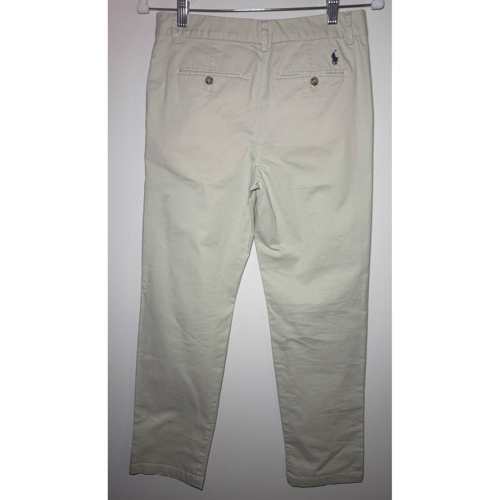 Polo Ralph Lauren Kids Chino Pants Sz 16 Khaki Straight Fit Casual - Picture 4 of 7